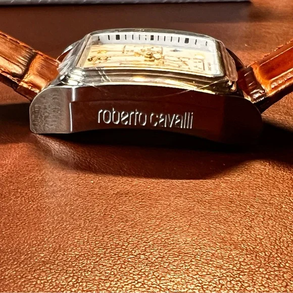 Roberto Cavalli R7251692045 Venom Men'sChronograph Date Crocodile Watch